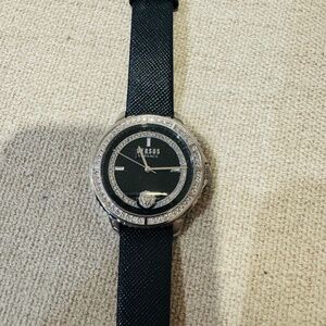 Versus by Versace embellished black watch